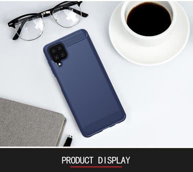 Samsung Galaxy A12 / M12 Skal Fodral Case (Blå)