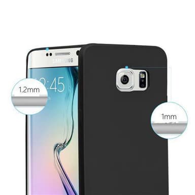 Skal Samsung Galaxy S6 EDGE Fodral Case (Svart)