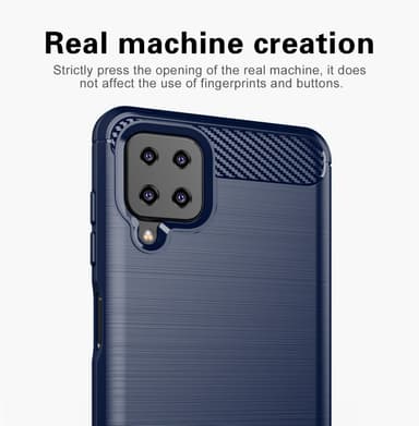 Samsung Galaxy A12 / M12 Skal Fodral Case (Blå)