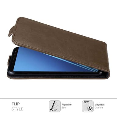 Samsung Galaxy A6 2018 Flipfodral Skal (Brun)