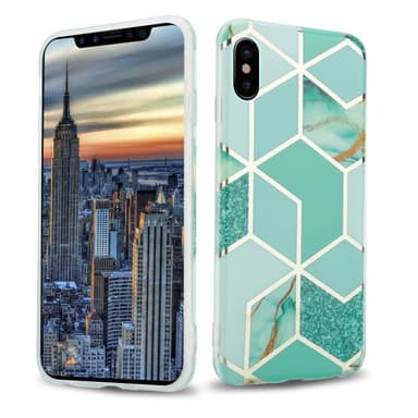 iPhone X / XS Plånboksfodral Skal (Grön)