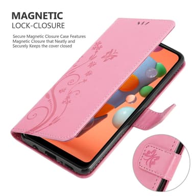 Samsung Galaxy A11 / M11 Plånboksfodral Skal (Rosa)