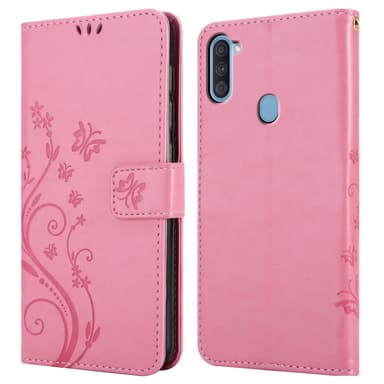 Samsung Galaxy A11 / M11 Plånboksfodral Skal (Rosa)