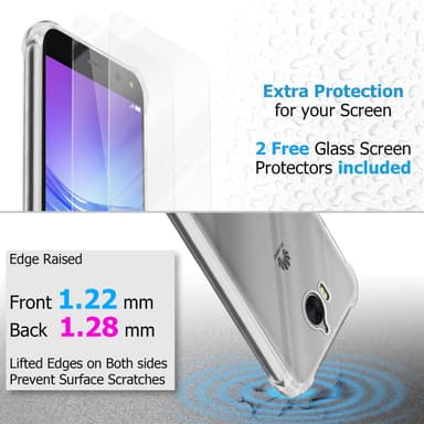 Huawei Y5 2017 / Y6 2017 Skal Fodral Case (Transparent)