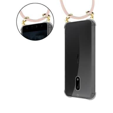 Nokia 6 2017 Skal Fodral Kedja (Rosa)
