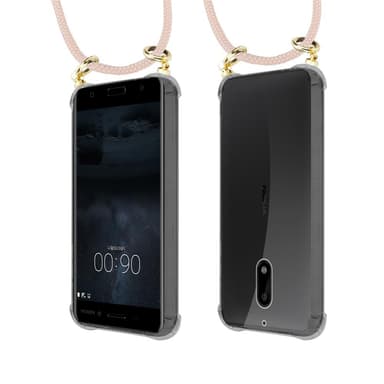 Nokia 6 2017 Skal Fodral Kedja (Rosa)