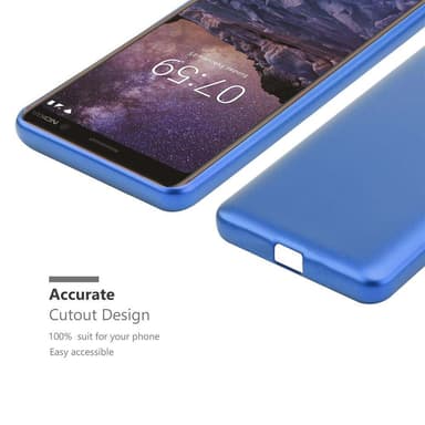 Skal Nokia 7 PLUS Fodral Case (Blå)