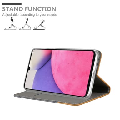 Samsung Galaxy A33 5G Plånboksfodral Skal (Grå)