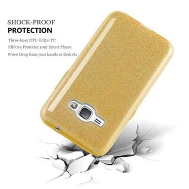 Samsung Galaxy J1 2016 Skal Fodral Case (Guld)