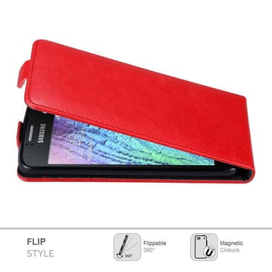 Samsung Galaxy J1 2015 Flipfodral Skal (Röd)