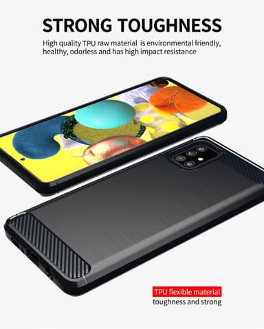 Samsung Galaxy A51 4G / M40s Skal Fodral Case (Svart)