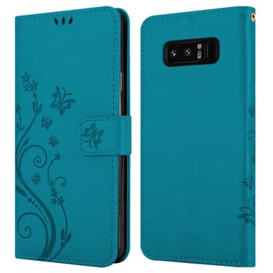 Samsung Galaxy NOTE 8 Plånboksfodral Skal (Blå)