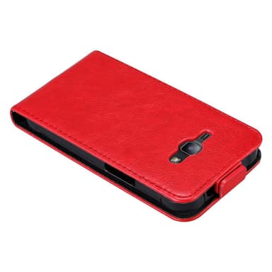 Samsung Galaxy J1 2015 Flipfodral Skal (Röd)
