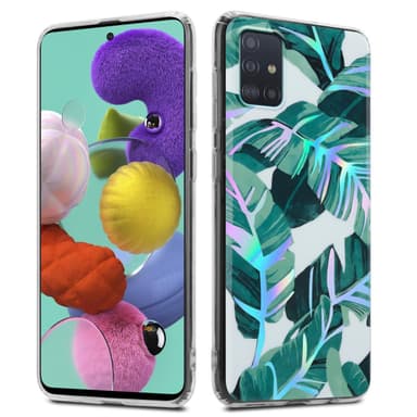 Samsung Galaxy A51 4G / M40s Fodral Skal Blommor (Vit)