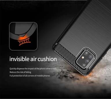 Samsung Galaxy A51 4G / M40s Skal Fodral Case (Svart)