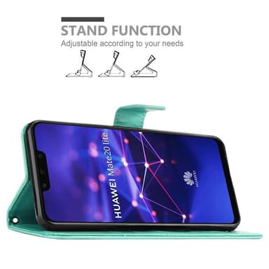 Huawei MATE 20 LITE Plånboksfodral Skal (Turkos)