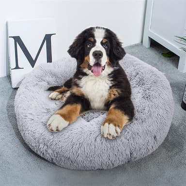 Hundbädd Kattbäddskudde Hund Katt Soffa 100cm (ljusgrå)