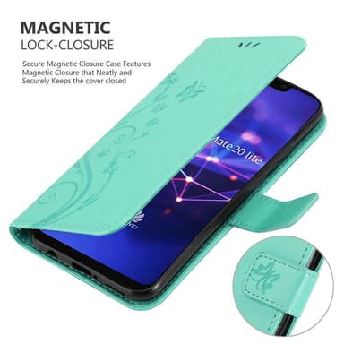 Huawei MATE 20 LITE Plånboksfodral Skal (Turkos)