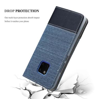 Huawei MATE 20 PRO Plånboksfodral Skal (Blå)