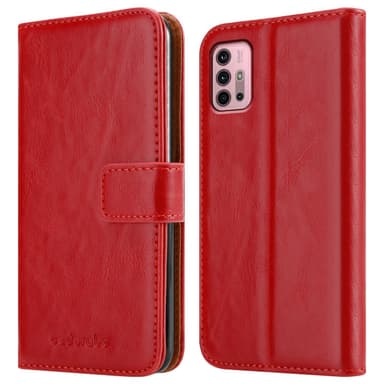 Motorola MOTO G10 / G30 Plånboksfodral Skal (Röd)