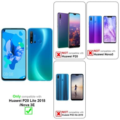 Huawei P20 LITE 2018 / NOVA 3E Plånboksfodral Skal