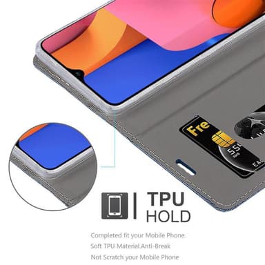 Samsung Galaxy A21 Plånboksfodral Skal (Blå)