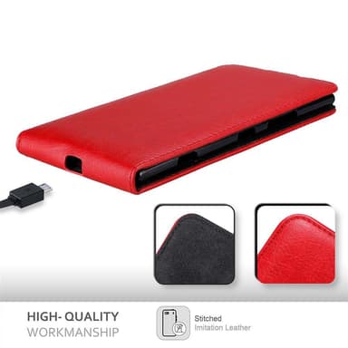 Nokia Lumia 1520 Flipfodral Skal (Röd)