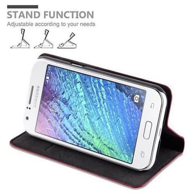 Samsung Galaxy J1 2015 Skal Fodral Case (Röd)