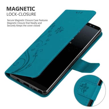 Samsung Galaxy NOTE 8 Plånboksfodral Skal (Blå)