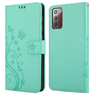 Samsung Galaxy NOTE 20 Plånboksfodral Skal (Turkos)