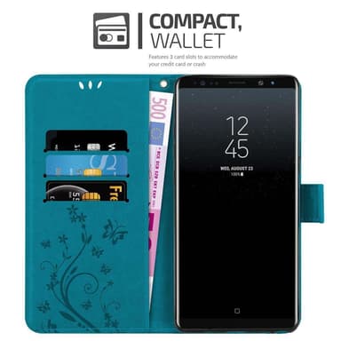 Samsung Galaxy NOTE 8 Plånboksfodral Skal (Blå)