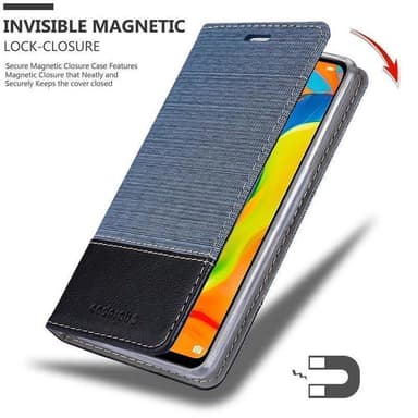 Huawei P30 LITE Plånboksfodral Skal (Blå)