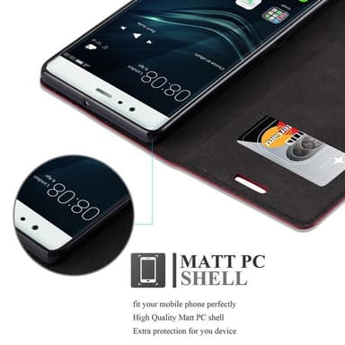 Huawei P9 Skal Fodral Case (Röd)