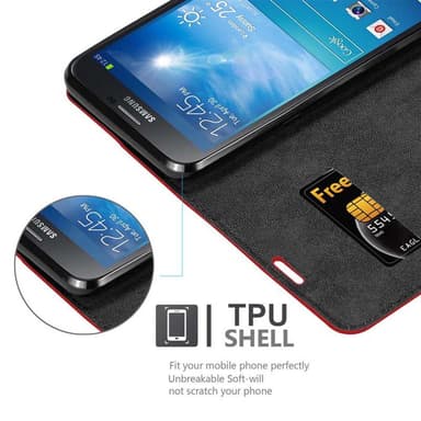 Samsung Galaxy MEGA 6.3 Skal Fodral Case (Röd)