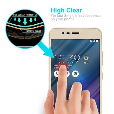 Asus ZenFone 3 MAX (5.2 tum) Skyddsglas Skyddsfilm