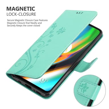 Motorola MOTO G9 PLUS Plånboksfodral Skal (Turkos)