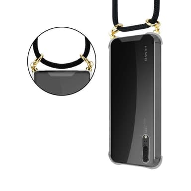 Huawei P20 Skal Fodral Kedja (Svart)