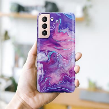 Samsung Galaxy S21 5G Plånboksfodral Skal (Lila)