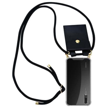 Huawei P20 Skal Fodral Kedja (Svart)