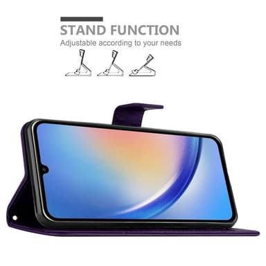 Samsung Galaxy A34 5G Plånboksfodral Skal (Lila)
