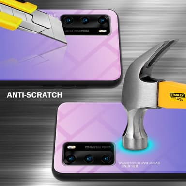 Huawei P40 Skal Fodral Case (Svart)