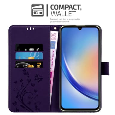 Samsung Galaxy A34 5G Plånboksfodral Skal (Lila)