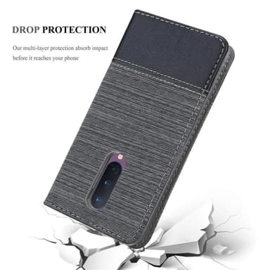 OnePlus 8 Plånboksfodral Skal (Grå)