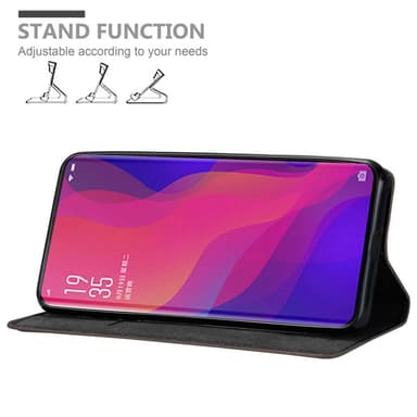 Oppo FIND X Skal Fodral Case (Brun)