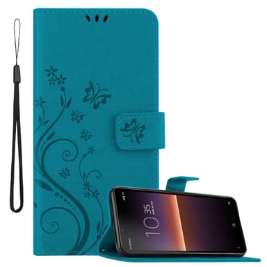 Sony Xperia 10 II Plånboksfodral Skal (Blå)