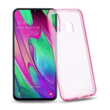 Samsung Galaxy A40 Skal Fodral Case (Rosa)