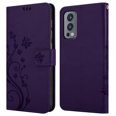 OnePlus Nord 2 5G Plånboksfodral Skal (Lila)