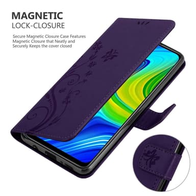 Xiaomi RedMi NOTE 9 Plånboksfodral Skal (Lila)