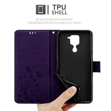 Xiaomi RedMi NOTE 9 Plånboksfodral Skal (Lila)