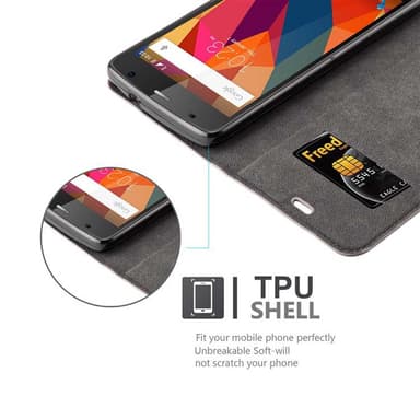 ZTE Blade L5 PLUS Skal Fodral Case (Brun)